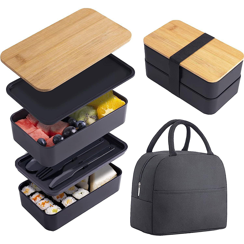 Meal Prep Burrito - Bento Box impilabile con utensili Scomparto