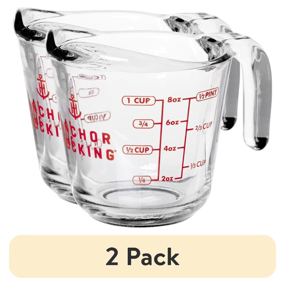 Meal Prep Glass - Set di 2 misurini in vetro