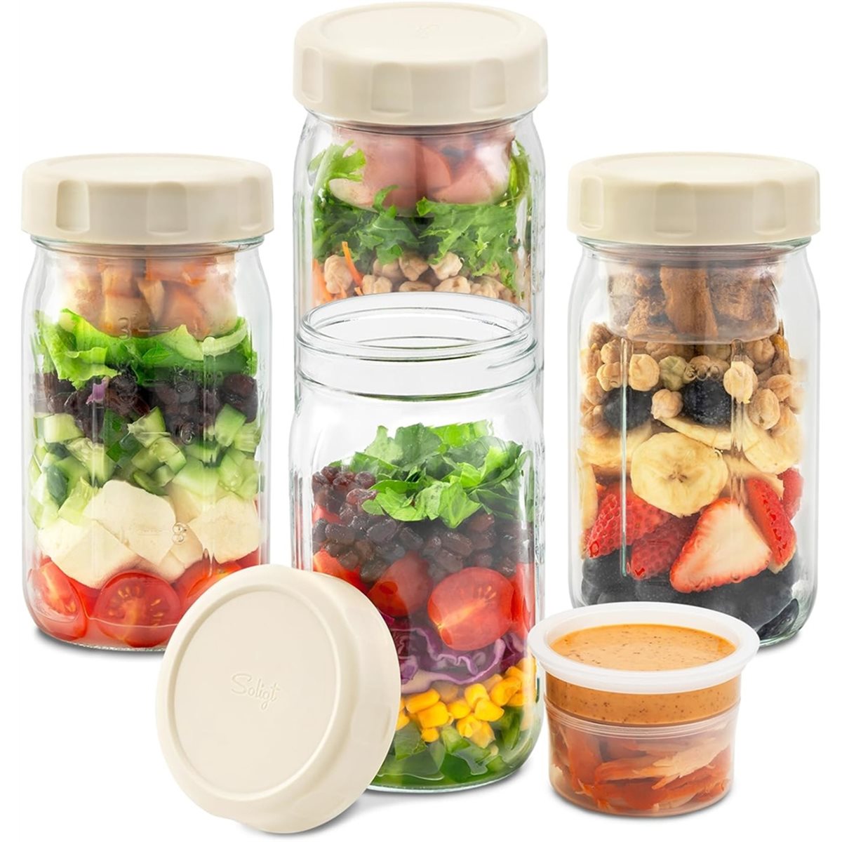 A67T NUOVO Set di 4 Barattoli  - Meal Prep Glass recensione e prezzo