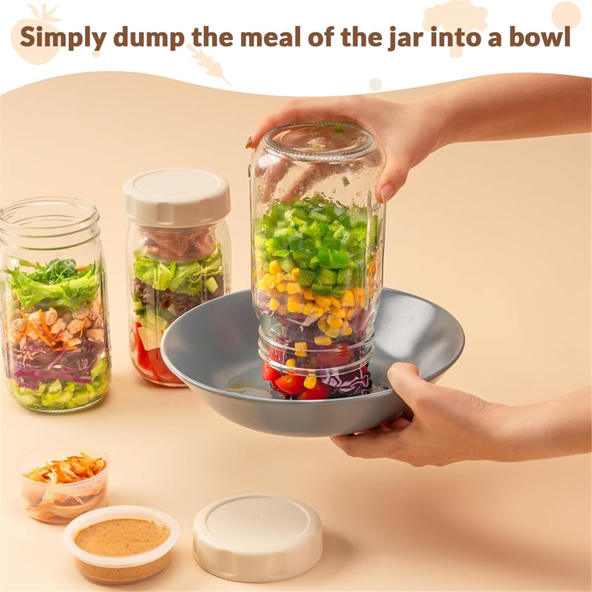 A67T NUOVO Set di 4 Barattoli  - Meal Prep Glass recensione e prezzo